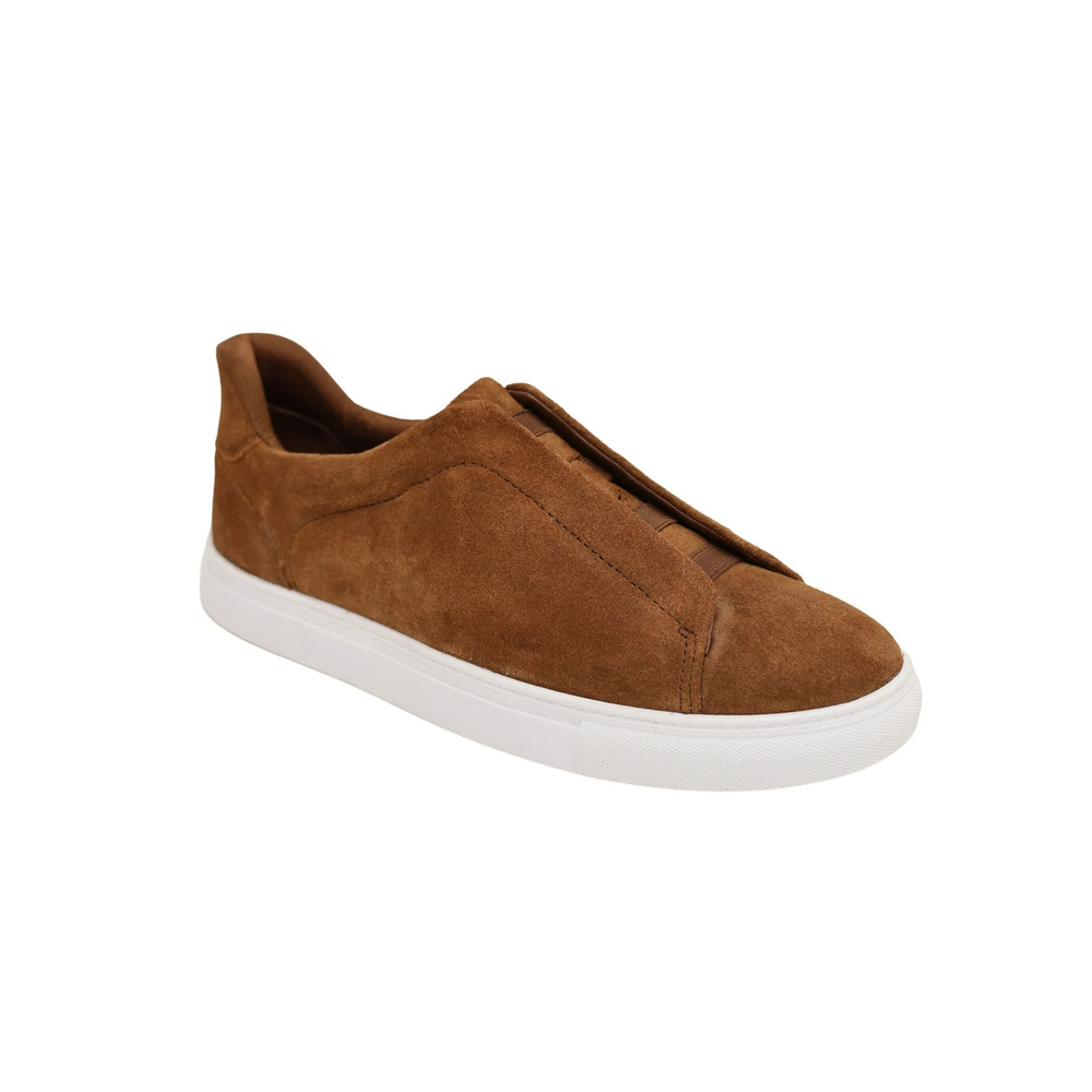 George Men's Gore Slip On Shoes cognac Brown NWT Size 10 Genuine Leather